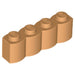 LEGO Log Profile Brick 1 x 4 30137 (x25) - Medium Nougat