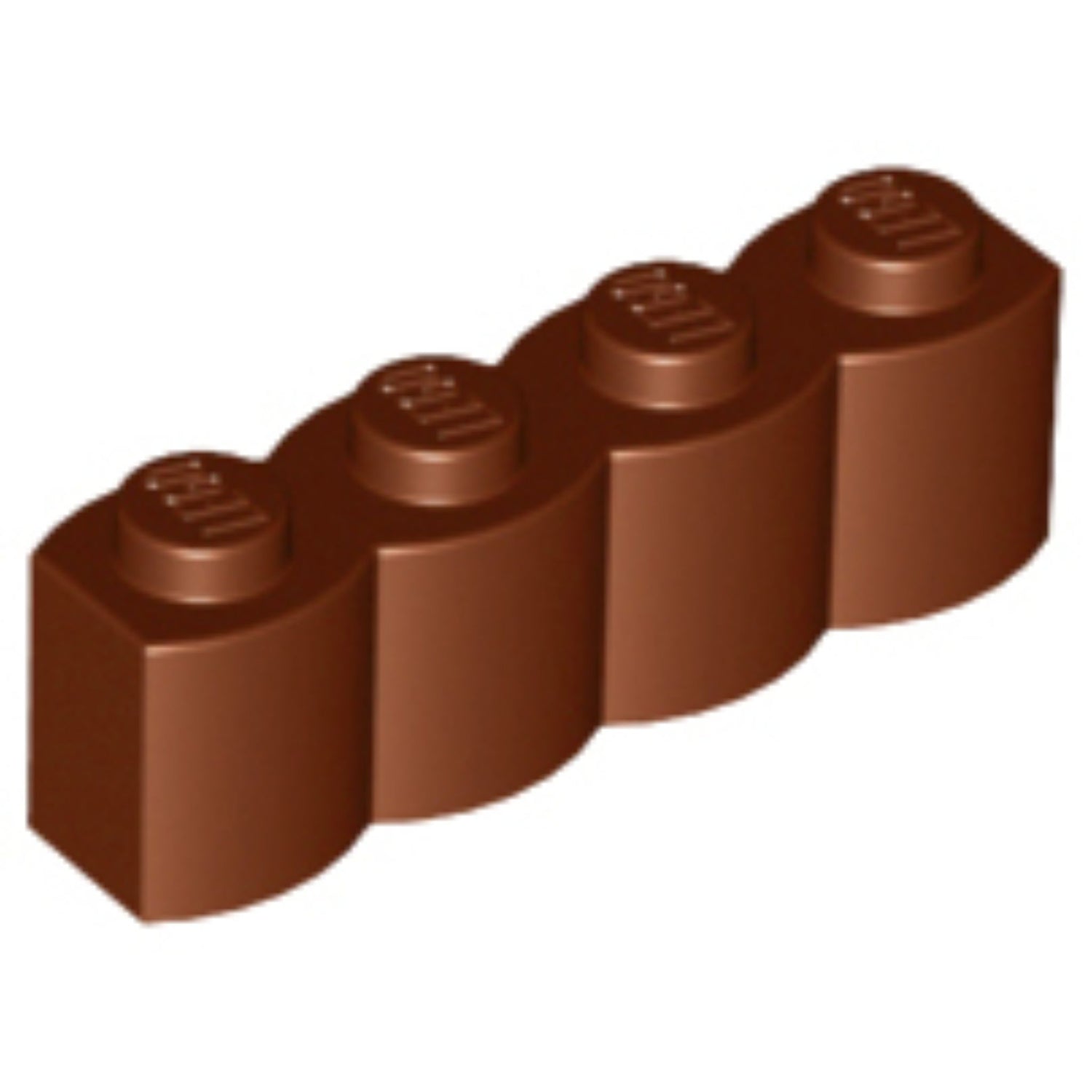 LEGO Log Profile Brick 1 x 4 30137 (x25) - Reddish Brown