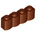 LEGO Log Profile Brick 1 x 4 30137 (x25) - Reddish Brown