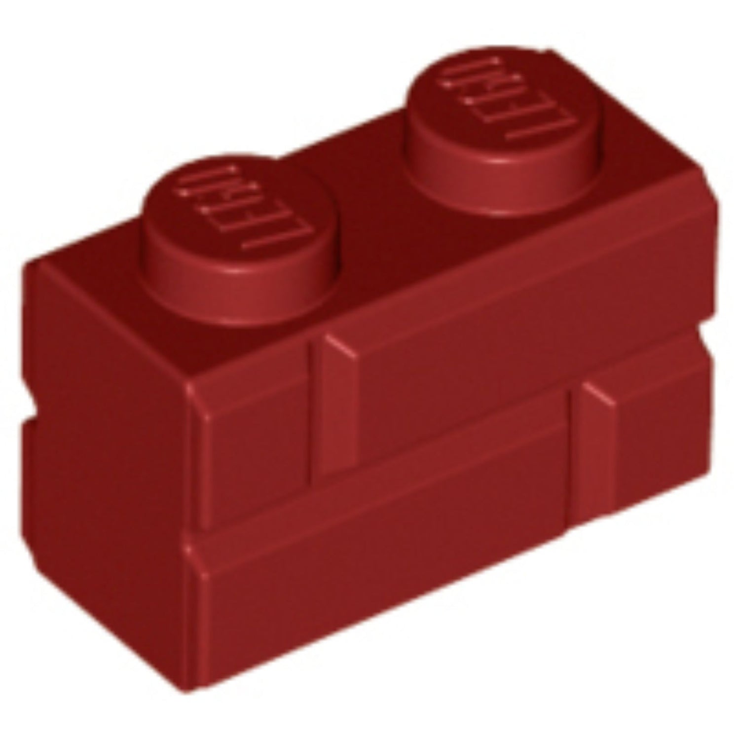 LEGO Masonry Profile Brick 1 x 2 98283 (x50) - Dark Red