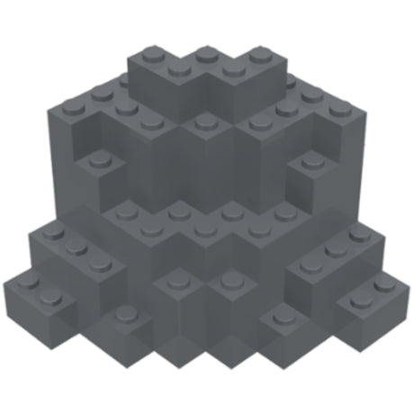 LEGO Medium Rock (MURP) 23996 (x1) - Dark Bluish Gray