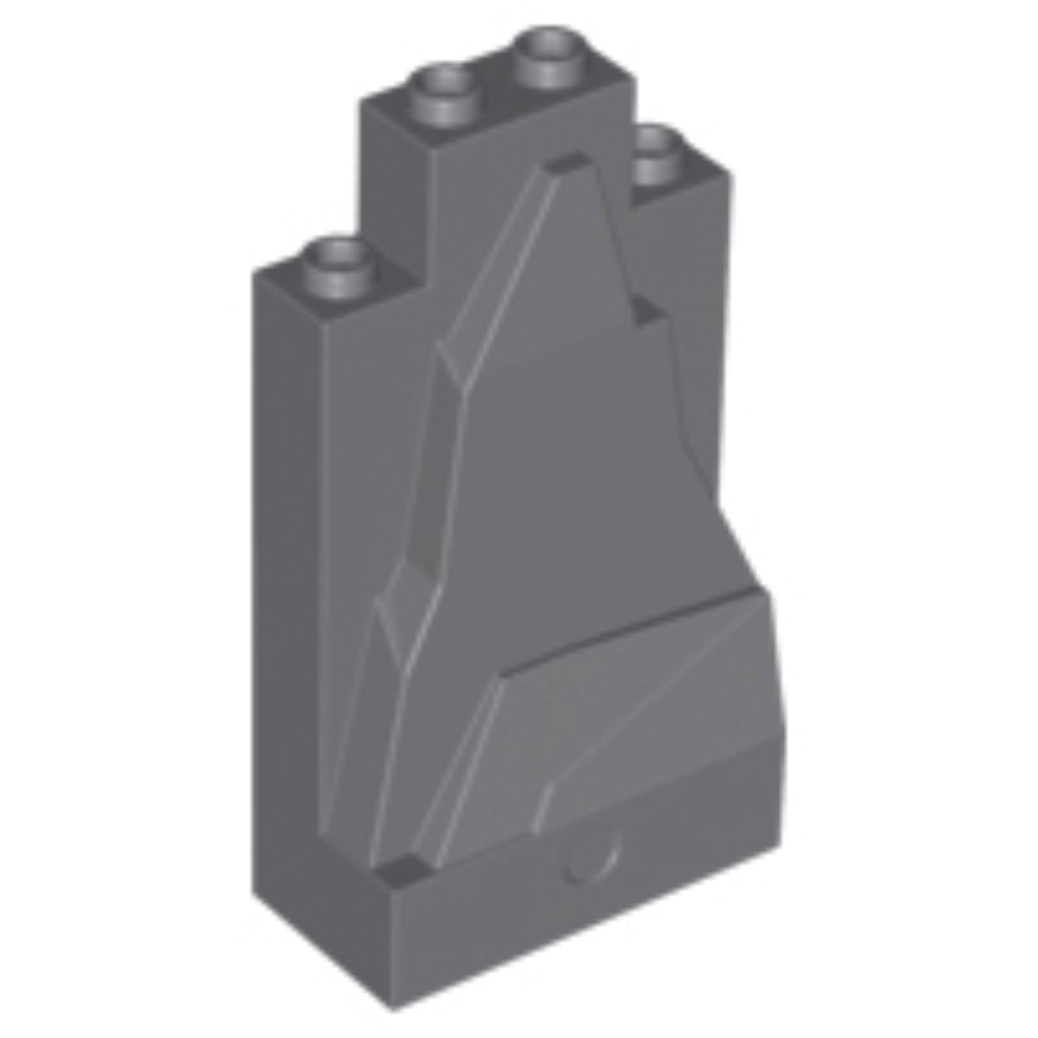 LEGO Rock Panel 47847 (x6) - Bluish Gray