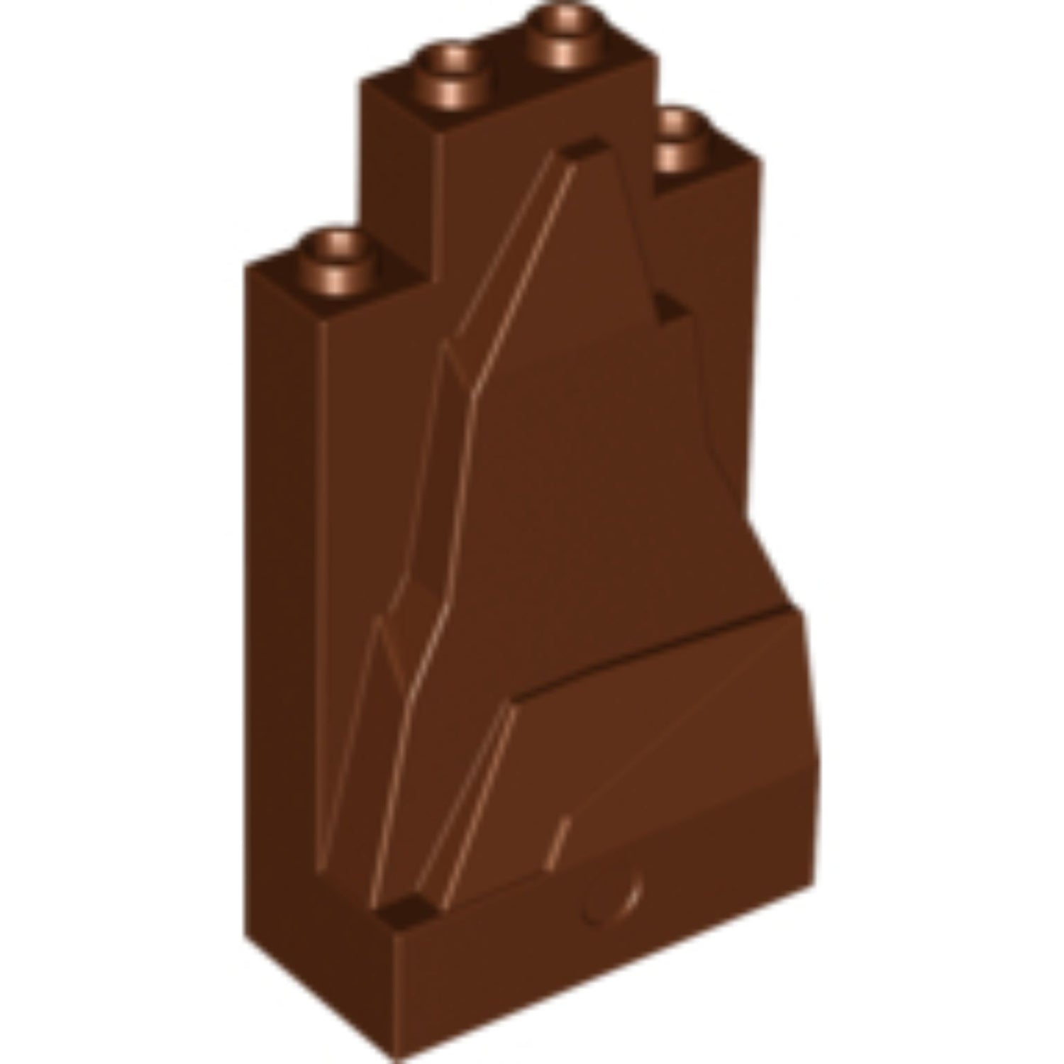 LEGO Rock Panel 47847 (x6) - Reddish Brown