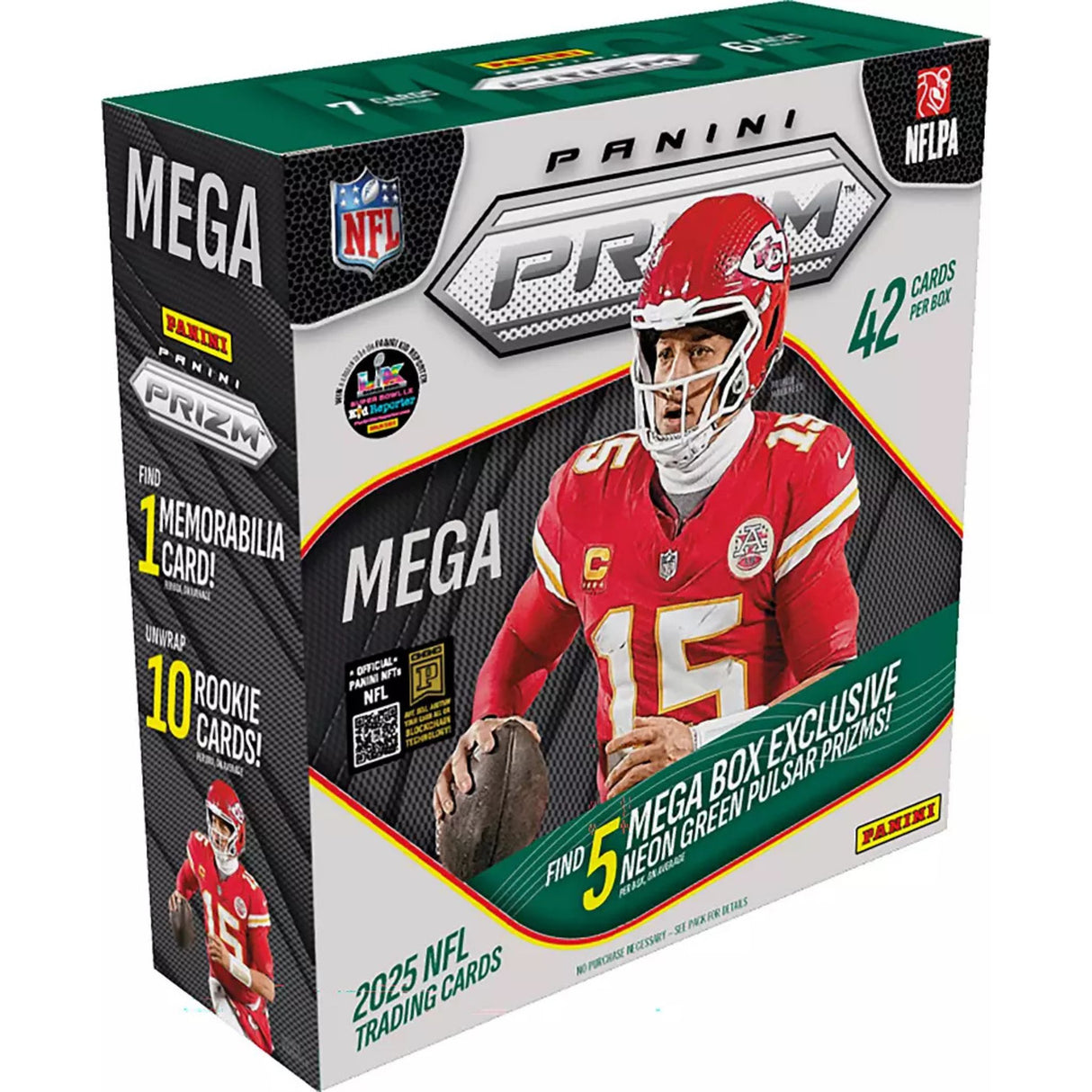 Panini 2025 Green Prizm NFL Football Mega Box