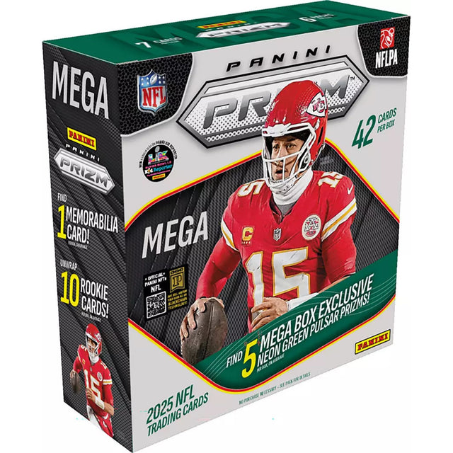 Panini 2025 Green Prizm NFL Football Mega Box