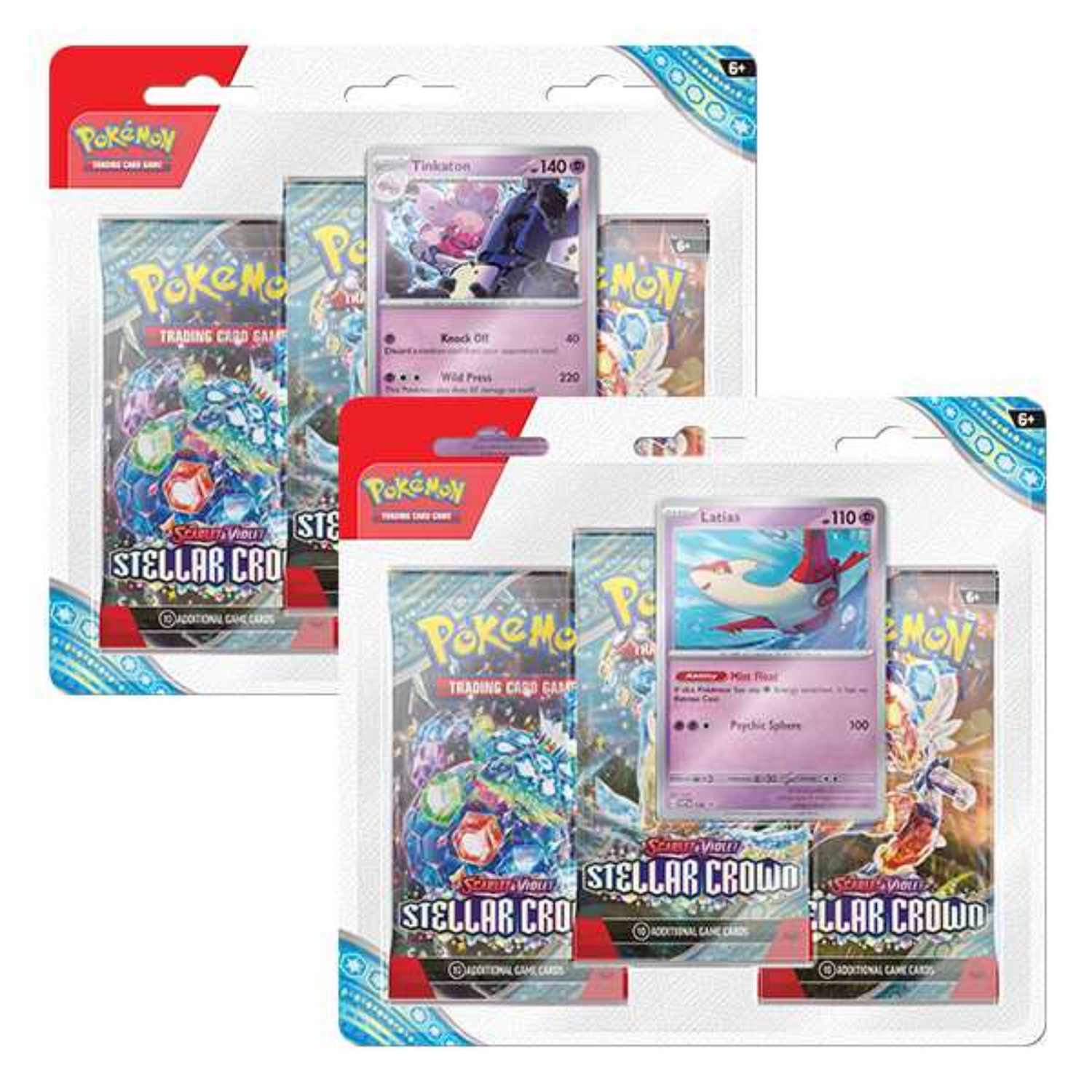 Pokemon TCG Scarlet & Violet - Stellar Crown 3 Pack Blister (Random)