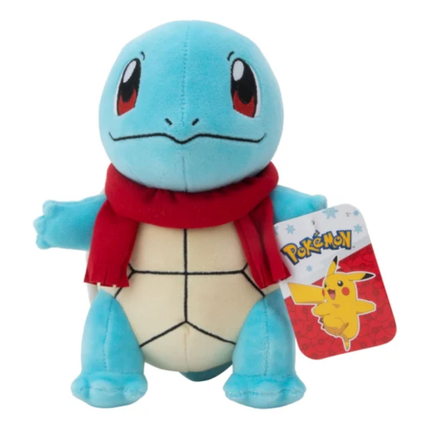 Pokemon 8" Seasonal Plush - Squirtle with Red Scarf