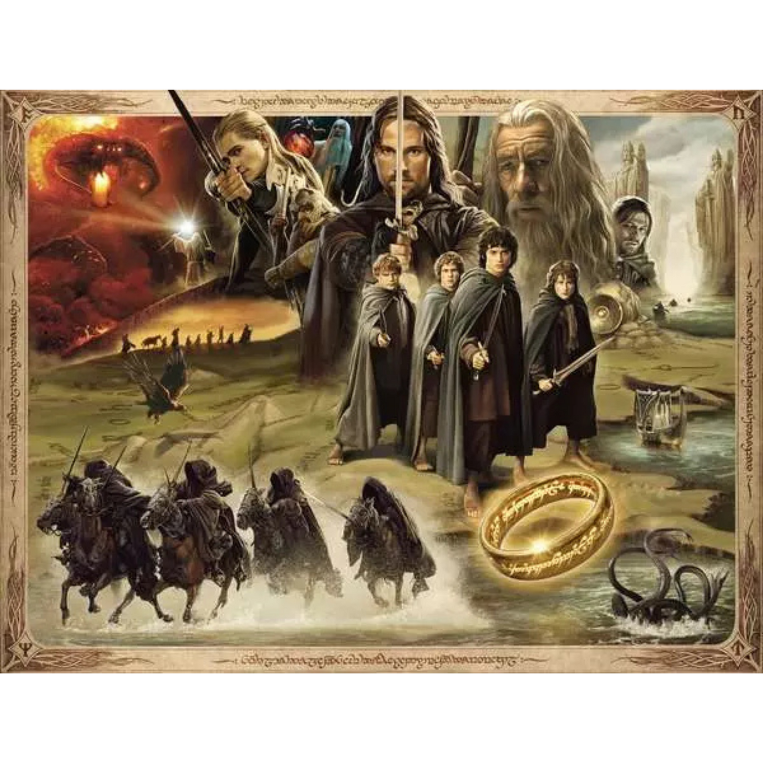 Ravensburger Lord of the Rings Fellowship of the Ring Jigsaw Puzzle 2000 Pieces
